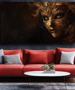 Canvas Wall Art - Mysterious Mask - - BX0047