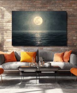 Canvas Wall Art - Nightime Reflections Abstract - HC0152