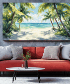 Canvas Wall Art - Ocean Breeze Abstract - BX0133