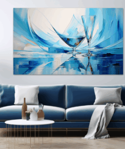 Canvas Wall Art - Oceanic Harmony Abstract - JT0286