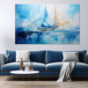 Canvas Wall Art - Oceanic Harmony Abstract - JT0287