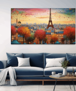 Canvas Wall Art - Parisian Panorama - BK0338