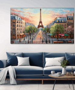 Canvas Wall Art - Parisian Panorama - BK0339