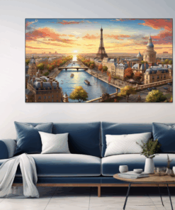 Canvas Wall Art - Parisian Panorama - BK0340