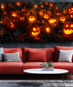 Canvas Wall Art - Pumpkin Patch - BX0044