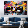 Canvas Wall Art - Racing Rebellion Abstract - JT0266