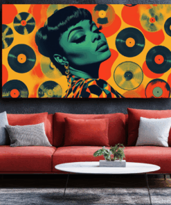 Canvas Wall Art - Retro Groove - BX0067