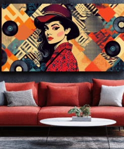 Canvas Wall Art - Retro Groove - BX0068