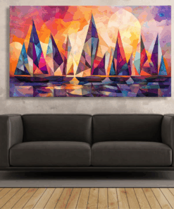 Canvas Wall Art - Sailing in the Breeze Abstract - IM1369