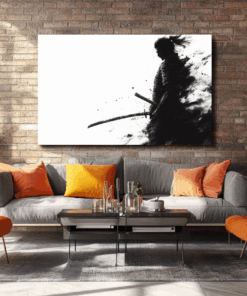 Canvas Wall Art - Samuari Japanese Minimalist - HC0083