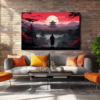 Canvas Wall Art - Serene Japanese Night Scene - HC0012