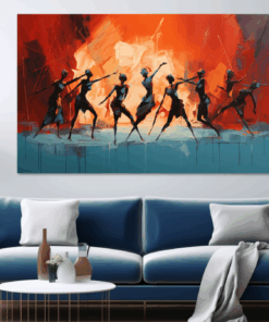 Canvas Wall Art - Shadow Dance Abstract - JT0219