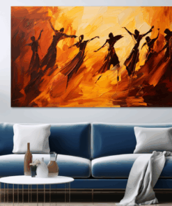 Canvas Wall Art -Shadow Dance Abstract - JT0220