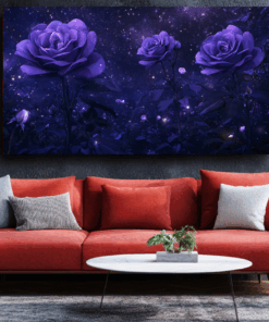 Canvas Wall Art - Starlit Garden - BX0064