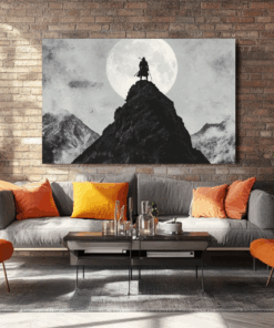 Canvas Wall Art - Striking Black and White Abstract - HC0082