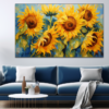 Canvas Wall Art - Sunflowers in Bloom Abstract - JT0229