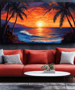 Canvas Wall Art - Sunset Serenity - BX0129