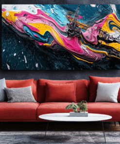 Canvas Wall Art - Surrealist Interpretation of Wreck - BX0271