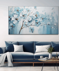 Canvas Wall Art - Tranquil Blossoms Abstract - BK0359