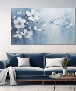 Canvas Wall Art - Tranquil Blossoms Abstract - BK0360