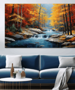 Canvas Wall Art - Tranquil Valley Abstract - JT0255