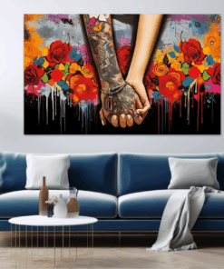 Canvas Wall Art - Urban Romance Abstract - JT0318