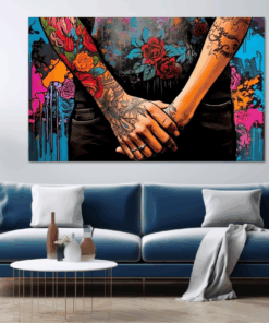 Canvas Wall Art - Urban Romance Abstract - JT0320