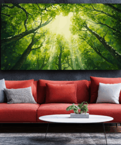 Canvas Wall Art - Verdant Canopy - BX0177