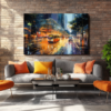 Canvas Wall Art - Vibrant Cityscape Painting - HC0024