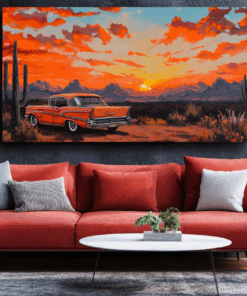 Canvas Wall Art - Vintage Horizon - BX0070