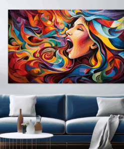 Canvas Wall Art - Vocal Virtuosity Rhapsody - JT0211