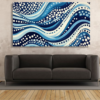 Canvas Wall Art - Wavy Lines and dots - IM1340