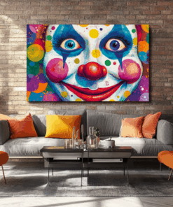 Canvas Wall Art - Whimsical Laughter Abstract - HC0172