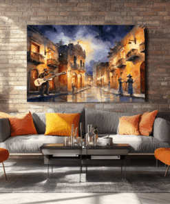 Canvas Wall Art - Whimsical Watercolor illustraction - HC0050