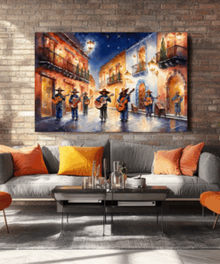 Canvas Wall Art - WhimsicalWatercolor illustration - HC0049