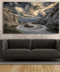 Canvas Wall Art - Winding Mountain Road - IM1395