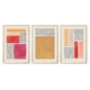 Cape Art Framed Canvas 3 Piece 40x60cm Color Block Collection