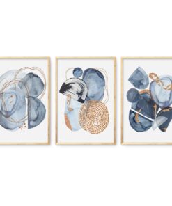 Cape Art Framed Canvas 3 Piece 40x60cm Rustic Minimalist Decor