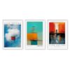 Cape Art Framed Canvas 3 Piece 45x65cm Mark Rothko Abstract Collection