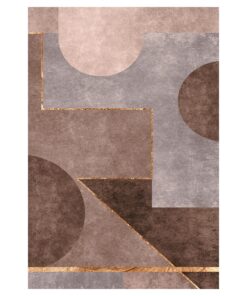 Cape Art Japandi Brown Rectangular Rug