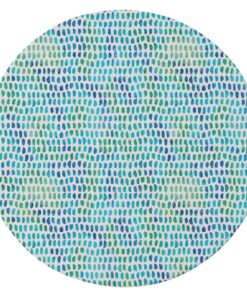 Cape Art Kiddies Blue & Green Dots 155cm Round Rug