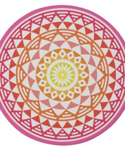 Cape Art Kiddies Pink Mandala 155cm Round Rug