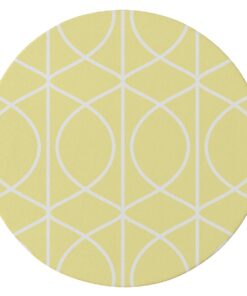 Cape Art Kiddies Yellow Pattern 155cm Round Rug