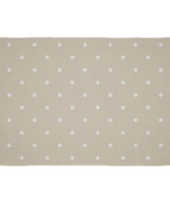 Cape Art Kids Beige White Dotted Pattern Rectangular Rug