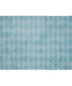 Cape Art Kids Blue Diamond Pattern Rectangular Rug