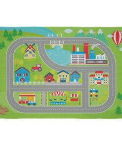 Cape Art Kids Green Road Playmat Rectangular Rug