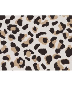 Cape Art Kids Natural Brown Leopard Print Rectangular Rug
