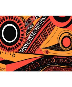 Cape Art Sunburst Tribal Odyssey Rectangular Rug