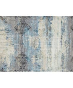 Cape Art Velva Shine Classic Blue Diamond Shapes Rectangular Rug