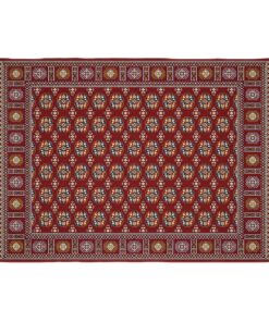 Cape Art Velva Shine Classic Burgundy Allover Oriental Rectangular Rug
